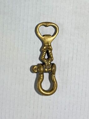 Vintage Solid Brass Nautical Bottle Opener